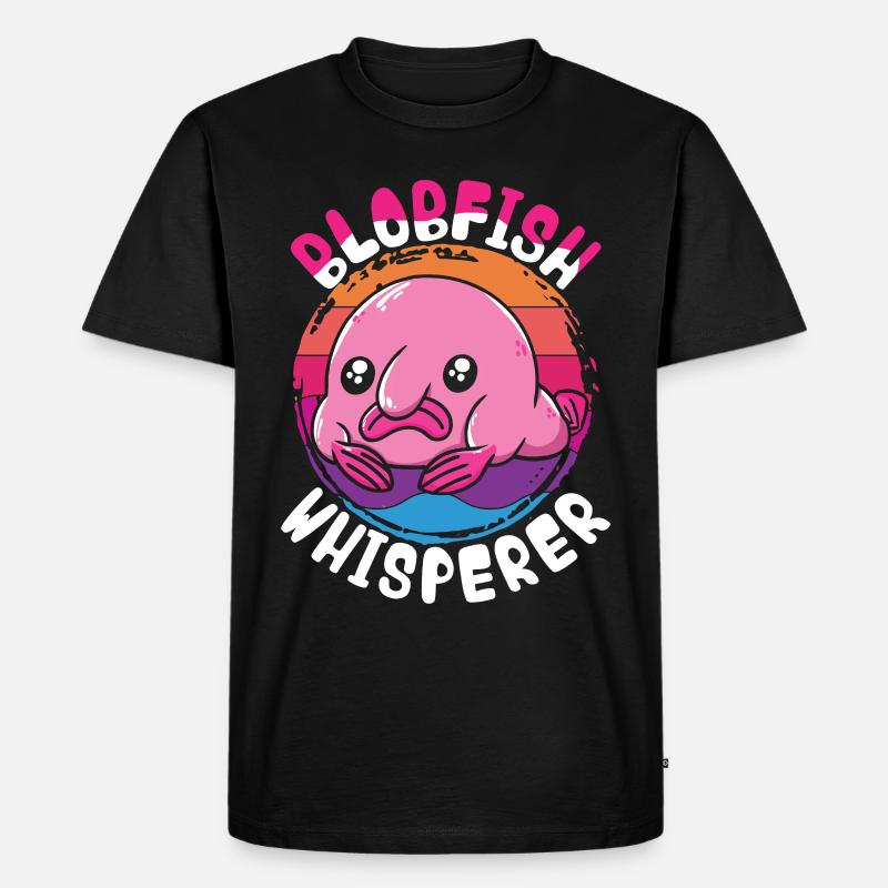 Blobfisch Blobfish Whisperer - Männer Premium Bio T-Shirt - Schwarz