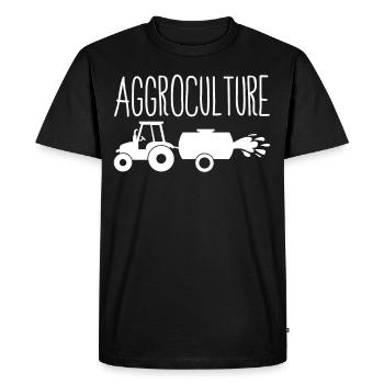 Bauer Bauern Gülle Traktor Landwirt - Männer Premium Bio T-Shirt - Schwarz - Vorne - Nico (187cm)