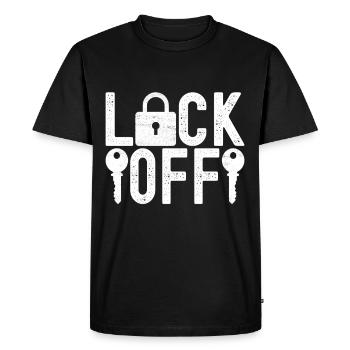 Schlüsseldienst Locksmith Dietrich - Men's Premium Organic T-Shirt - black - Front - Nico (187cm)