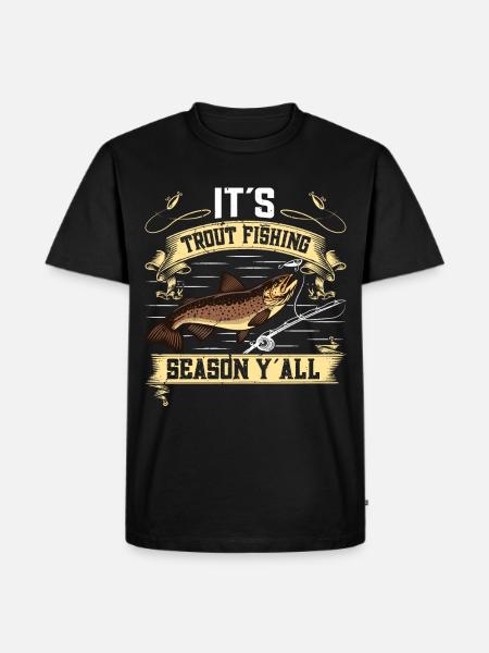 Drôle de pêche Hommes Femmes - T-shirt Premium bio Homme - noir