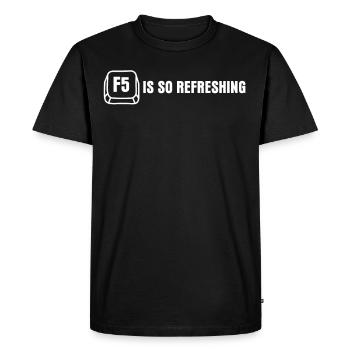 Programmer Computer Scientist Admin - Men's Premium Organic T-Shirt - black - Front - Nico (187cm)