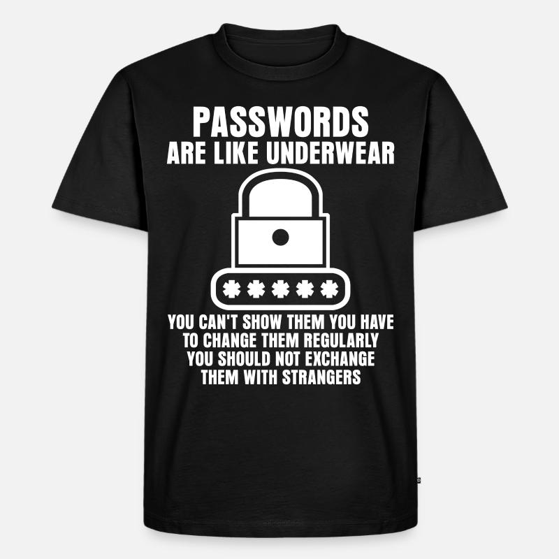 Admin Password Programmer - Men's Premium Organic T-Shirt - black