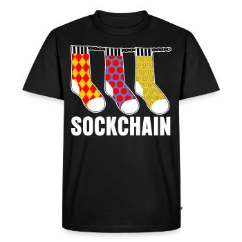 Admin Programmer Computer - Men's Premium Organic T-Shirt - black - Front - Nico (187cm)