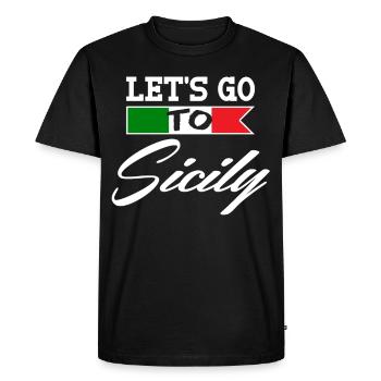 Sicily Island Italy Holidays - Men's Premium Organic T-Shirt - black - Front - Nico (187cm)
