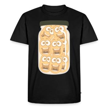 Potato Potatoes - Men's Premium Organic T-Shirt - black - Front - Nico (187cm)