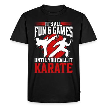 Tang Soo Do Arts Martiaux Shotokan - T-shirt Premium bio Homme - noir - Devant - Nico (187cm)