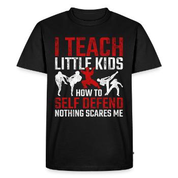 Tang Soo Do Trainer Arts Martiaux Shotokan - T-shirt Premium bio Homme - noir - Devant - Nico (187cm)