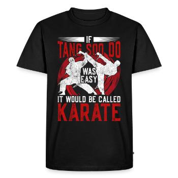 Tang Soo Do Arts Martiaux Shotokan - T-shirt Premium bio Homme - noir - Devant - Nico (187cm)