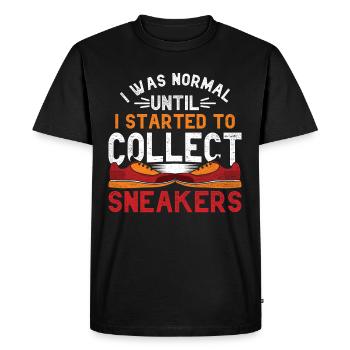 J’étais normal jusqu’à ce que je commence à collectionner les baskets - T-shirt Premium bio Homme - noir - Devant - Nico (187cm)