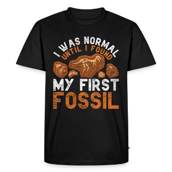 Paléontologie Paléontologue - T-shirt Premium bio Homme - noir - Devant - Nico (187cm)