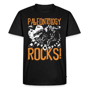 Paléontologie Rocks Paléontologie Paléontologue - T-shirt Premium bio Homme - noir - Devant - Nico (187cm)