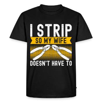 Electrician Electronics Technician - Men's Premium Organic T-Shirt - black - Front - Nico (187cm)