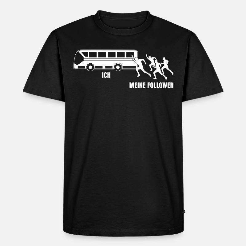 Busfahrer Spruch - Männer Premium Bio T-Shirt - Schwarz