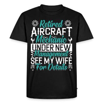 Love Avion aviation - T-shirt Premium bio Homme - noir - Devant - Nico (187cm)