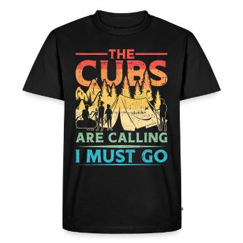 Scout Guide The Cubs Are Calling I Must Go - Men's Premium Organic T-Shirt - black - Front - Nico (187cm)