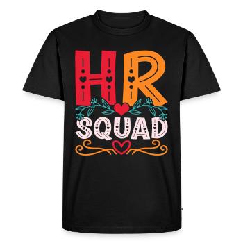 HR Manager Human Resources Manager HR Squad - Men's Premium Organic T-Shirt - black - Front - Nico (187cm)
