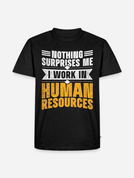 HR Manager Personalmanager - Männer Premium Bio T-Shirt - Schwarz