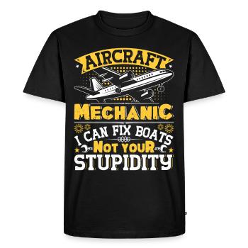 Love Avion aviation - T-shirt Premium bio Homme - noir - Devant - Nico (187cm)