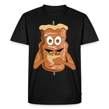 Döner fat kebab skewer kebab - T-shirt Premium bio Homme - noir - Devant - Nico (187cm)
