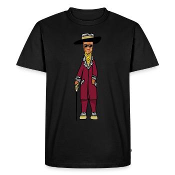 Döner Pimp Dönersskeß Kebab - Men's Premium Organic T-Shirt - black - Front - Nico (187cm)