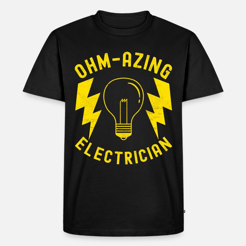 Elektriker Elektroniker - Männer Premium Bio T-Shirt - Schwarz