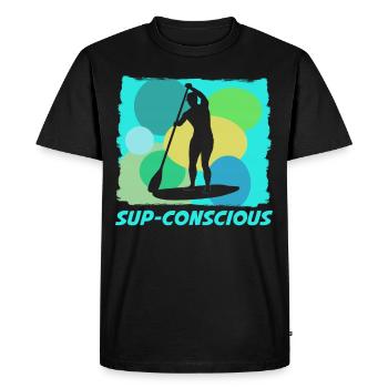 Stand Up Paddling Board - Men's Premium Organic T-Shirt - black - Front - Nico (187cm)