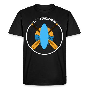 Stand Up Paddling SUP Board - Men's Premium Organic T-Shirt - black - Front - Nico (187cm)
