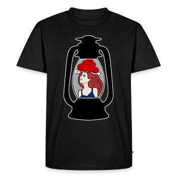 Forêt Noire Bollenhut Fille de la Forêt-Noire - T-shirt Premium bio Homme - noir - Devant - Nico (187cm)