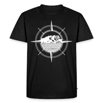 Zugspitze Randonnée Randonnée Alpinisme - T-shirt Premium bio Homme - noir - Devant - Nico (187cm)