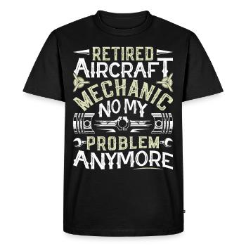 Love Avion aviation - T-shirt Premium bio Homme - noir - Devant - Nico (187cm)