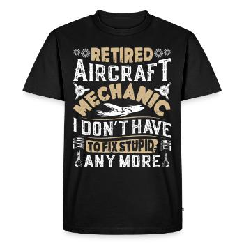 Love Avion aviation - T-shirt Premium bio Homme - noir - Devant - Nico (187cm)
