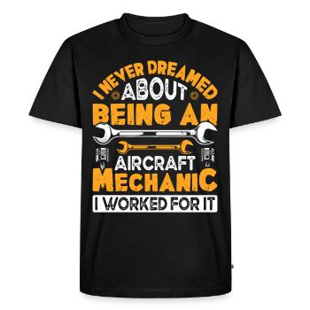Love Avion aviation - T-shirt Premium bio Homme - noir - Devant - Nico (187cm)