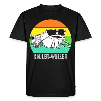 Pêche au poisson-chat Pêche à la ligne Pêcheurs - T-shirt Premium bio Homme - noir - Devant - Nico (187cm)