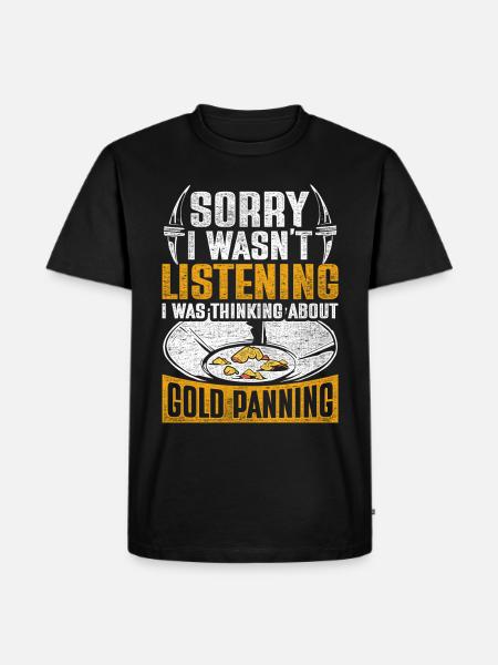 Goldschürfer Goldgräber Goldsucher - Männer Premium Bio T-Shirt - Schwarz