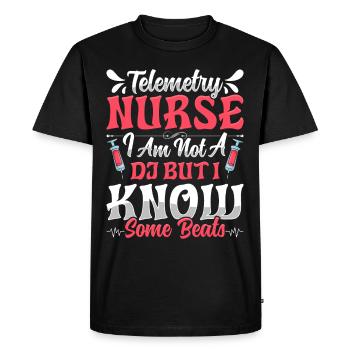 Nursing Assistant Design - Men's Premium Organic T-Shirt - black - Front - Nico (187cm)