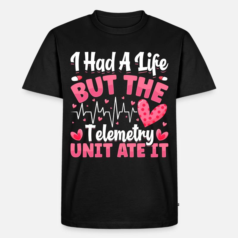 Nursing Assistent Design - Männer Premium Bio T-Shirt - Schwarz