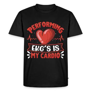 Nursing Assistant Design - Men's Premium Organic T-Shirt - black - Front - Nico (187cm)