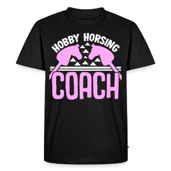 Hobby Equitation Hobbyhorse - T-shirt Premium bio Homme - noir - Devant - Nico (187cm)