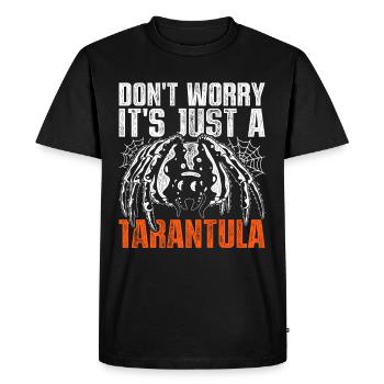 Vogelspinne Ne t’inquiète pas, c’est juste une tarentule - T-shirt Premium bio Homme - noir - Devant - Nico (187cm)
