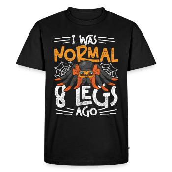 Tarentule I était normale il y a 8 pattes - T-shirt Premium bio Homme - noir - Devant - Nico (187cm)