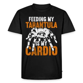 Vogelspinne nourrissant ma tarentule est mon cardio - T-shirt Premium bio Homme - noir - Devant - Nico (187cm)