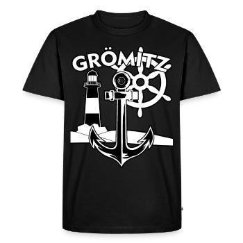 Grömitz Mer Baltique - T-shirt Premium bio Homme - noir - Devant - Nico (187cm)