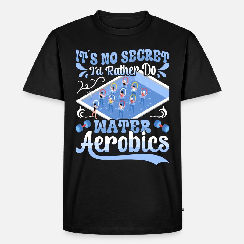 Aerobic Exercise Designs - Männer Premium Bio T-Shirt - Schwarz