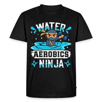 Conception d’exercices aérobiques - T-shirt Premium bio Homme - noir - Devant - Nico (187cm)