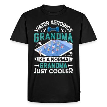 Conception d’exercices aérobiques - T-shirt Premium bio Homme - noir - Devant - Nico (187cm)