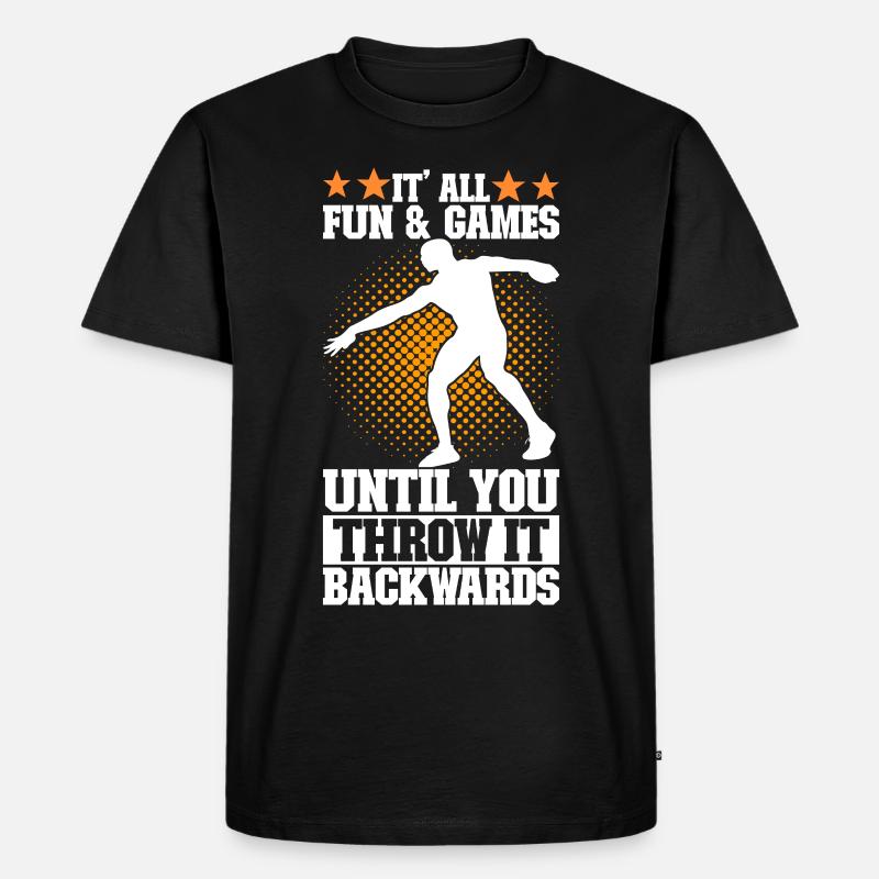 Discus thrower Discus throw - Men's Premium Organic T-Shirt - black