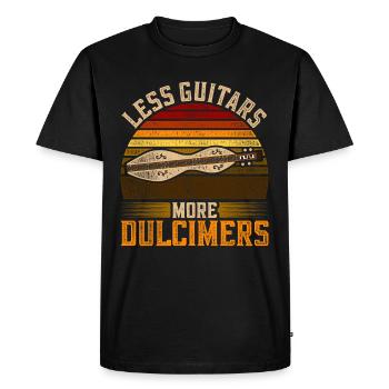 Dulcimer Dulcimore Doucemore - Men's Premium Organic T-Shirt - black - Front - Nico (187cm)