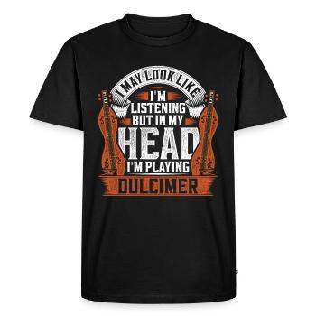 Dulcimer Dulcimore Doucemore - Men's Premium Organic T-Shirt - black - Front - Nico (187cm)