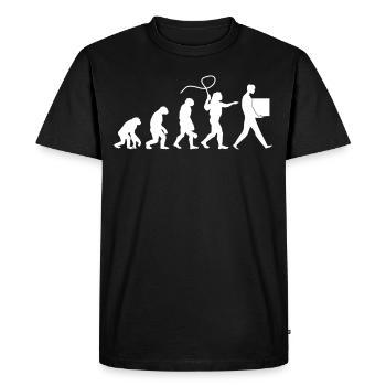 Livreur de colis, facteur, transporteur de colis - T-shirt Premium bio Homme - noir - Devant - Nico (187cm)