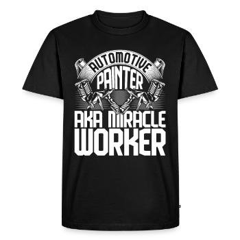 Vehicle Painter Car Painter Painter - Men's Premium Organic T-Shirt - black - Front - Nico (187cm)